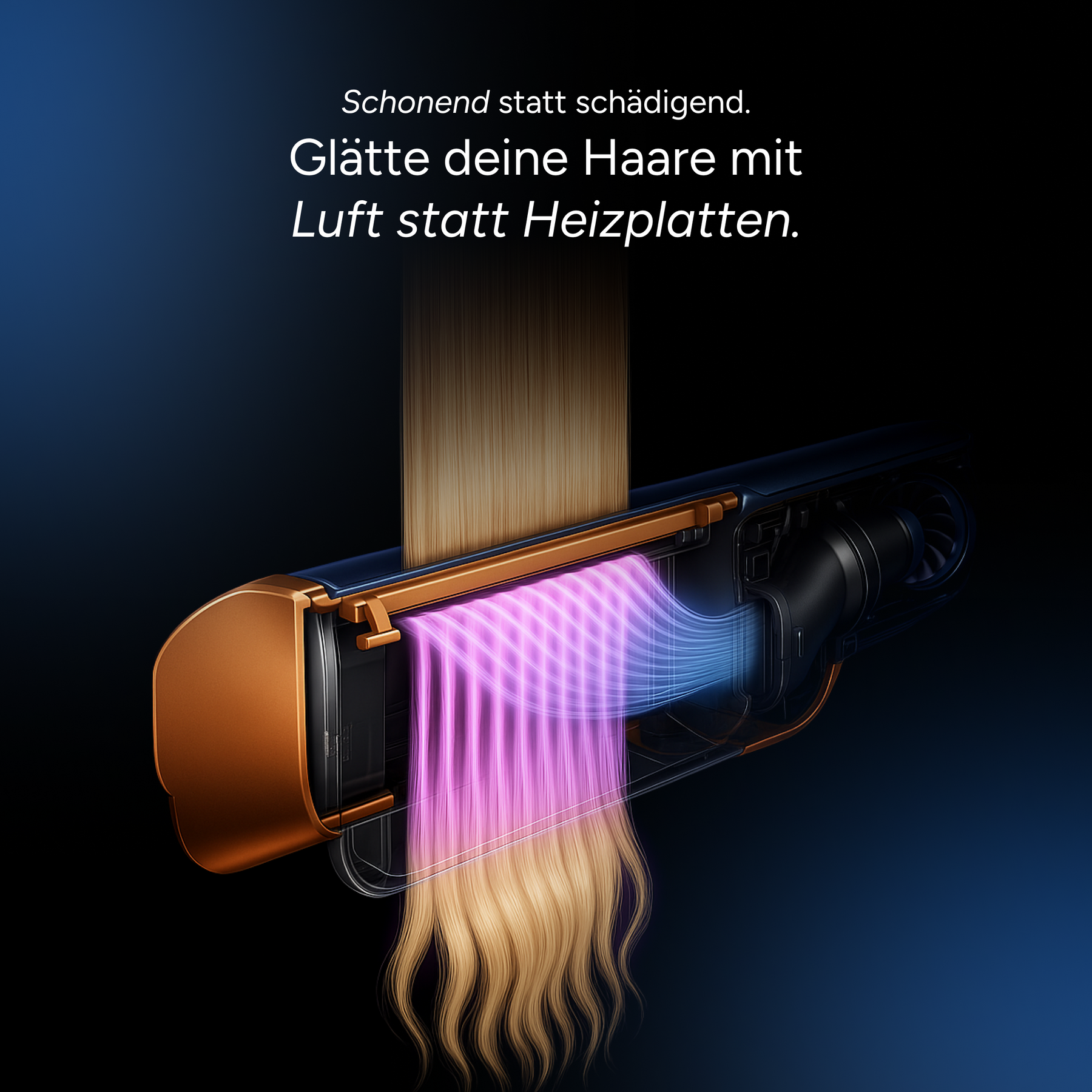 AeroLiss™ - Föhnen, glätten, strahlen – alles in einem Schritt
