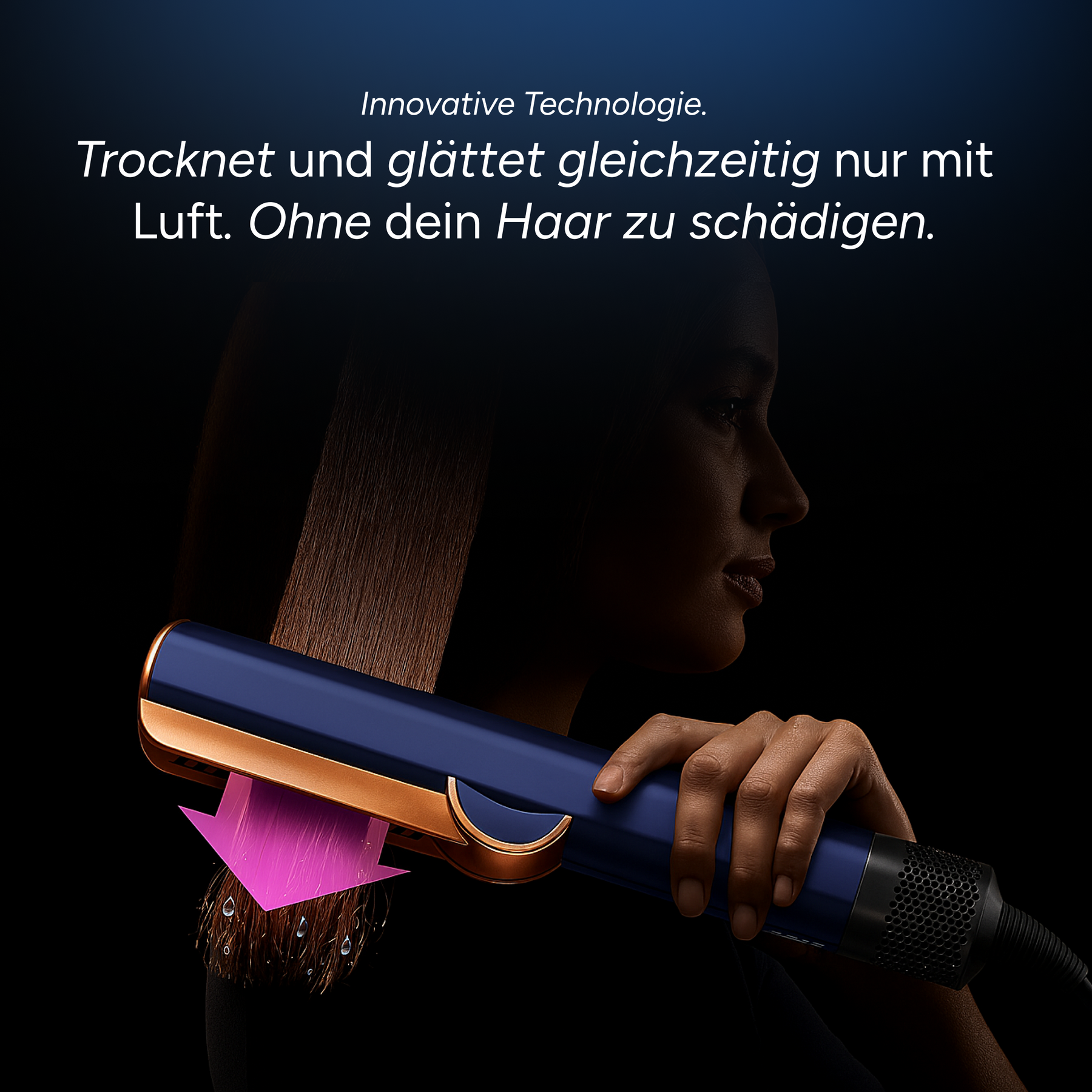 AeroLiss™ - Föhnen, glätten, strahlen – alles in einem Schritt