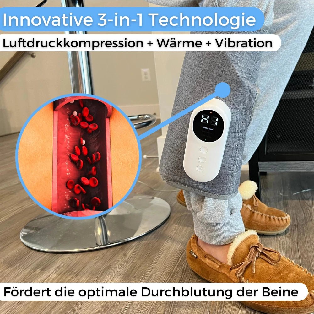 3-in-1 Massagegerät für schmerzfreie und vitale Beine